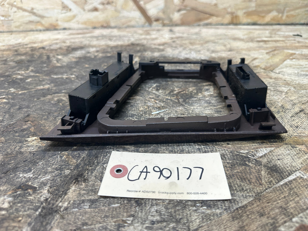 BMW 97-06 E46 3 SERIES CENTER CONSOLE WOOD WINDOW SWITCH TRIM OEM 61090200