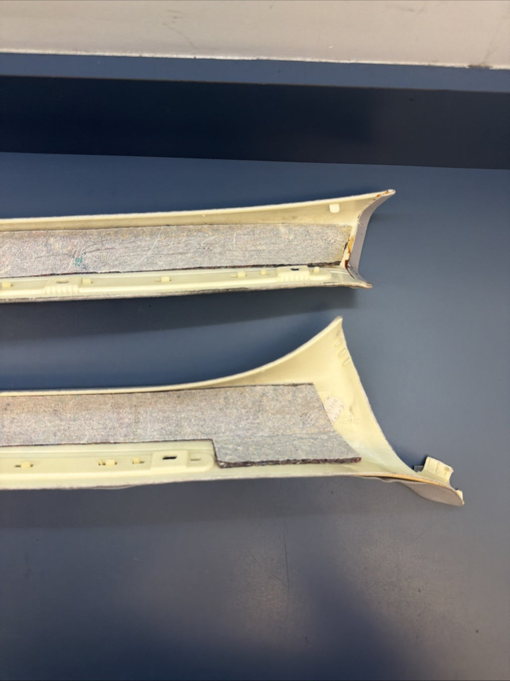 01-06 BMW E46 SEDAN Front Left & Right A Pillar Trim 8220240 8220239 Grey