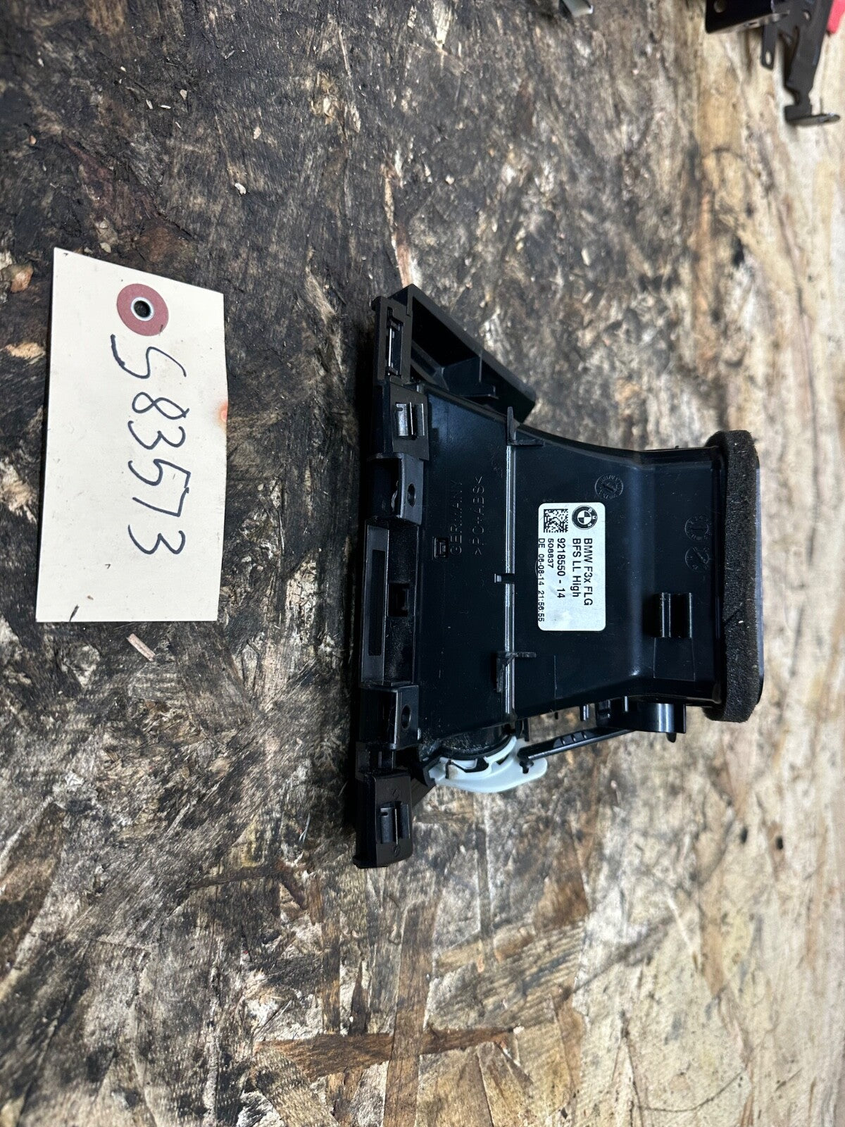 BMW F30 12-19 PASSANGER RIGHT SIDE DASH AIR VENT BLACK COMPLETE OEM BMW 9218549