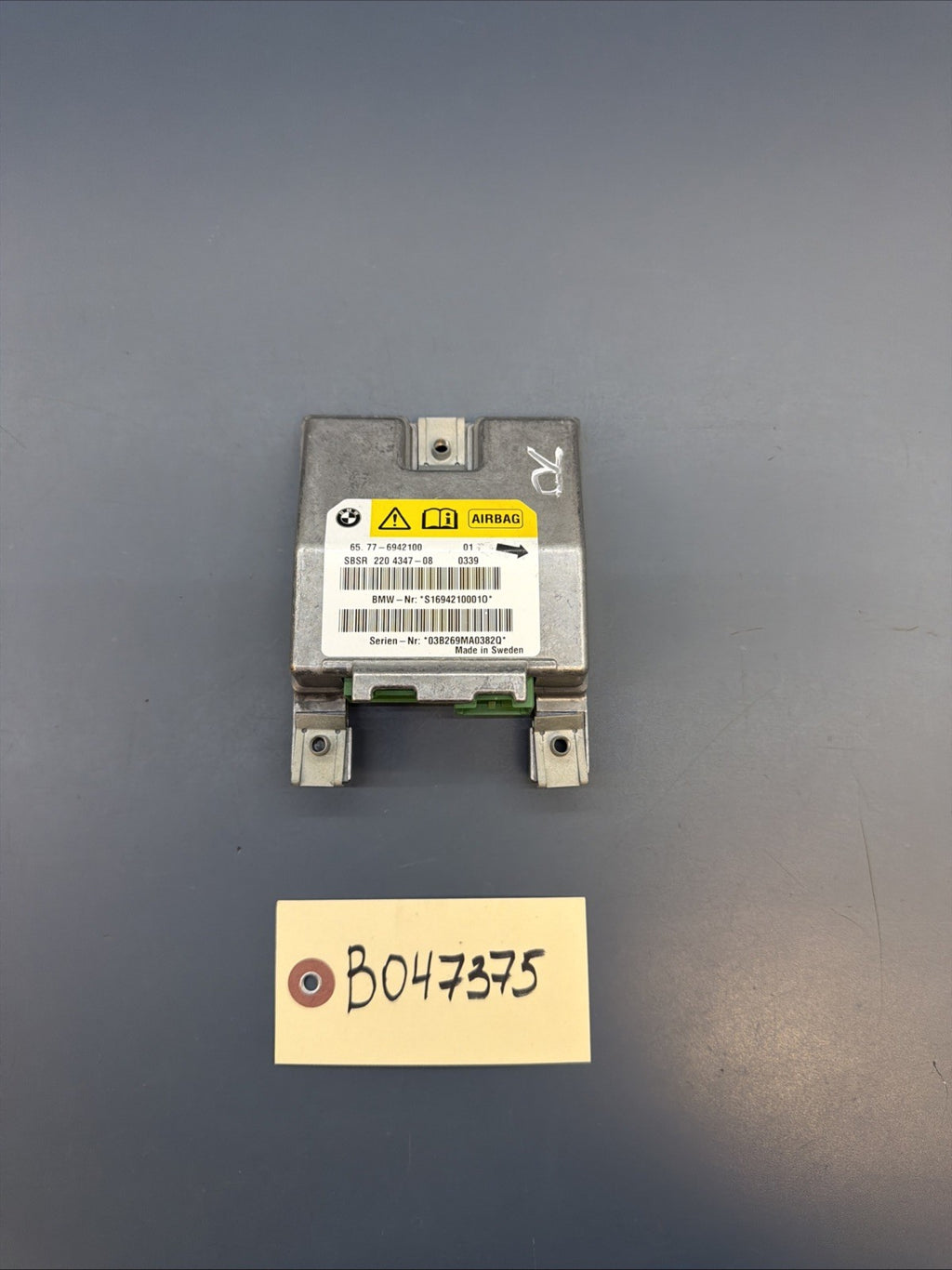 BMW E60 E61 E63 Sensor B pillar right 6942100 AA