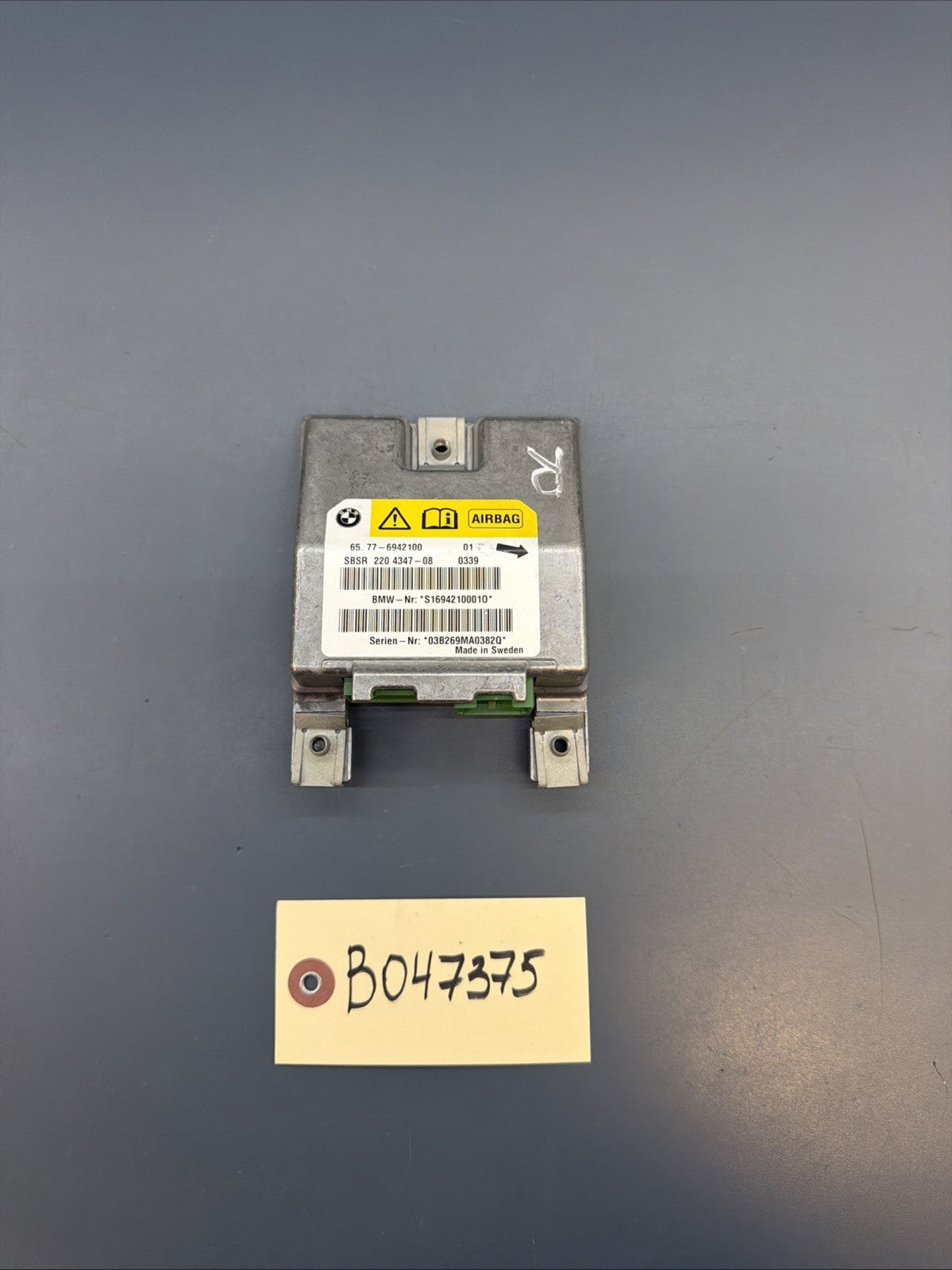BMW E60 E61 E63 Sensor B pillar right 6942100 AA