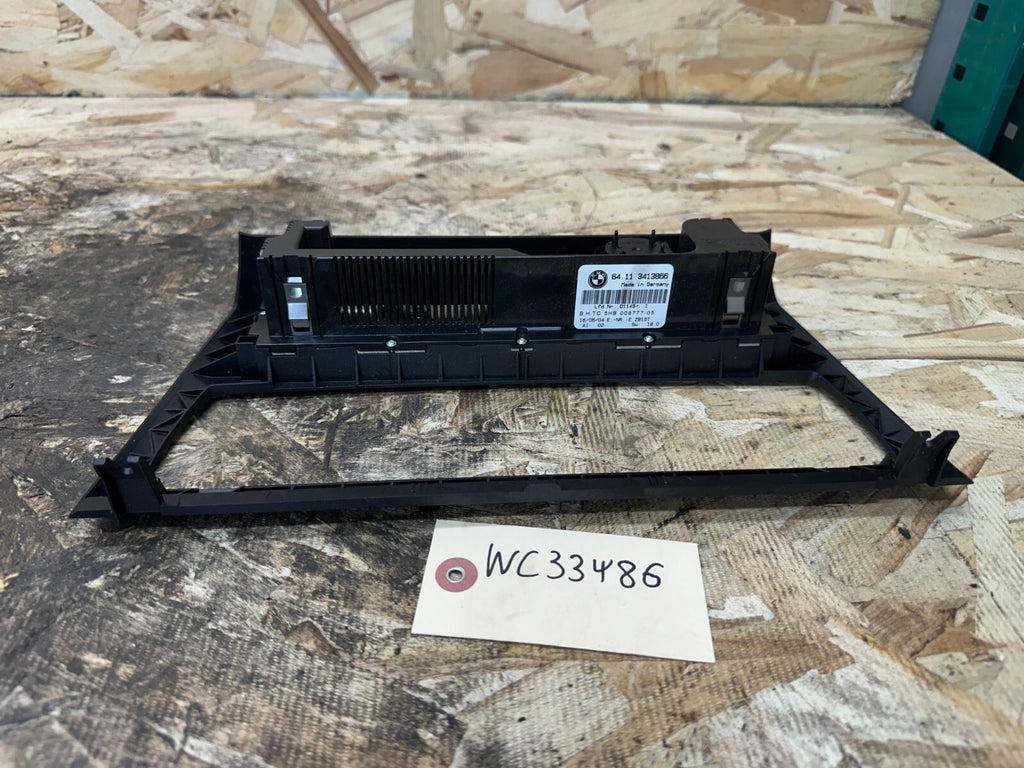 BMW 03-10 E83 X3 BLACK HEATER/AC CLIMATE CONTROL SWITCH PANEL+TRIM OEM 3413866