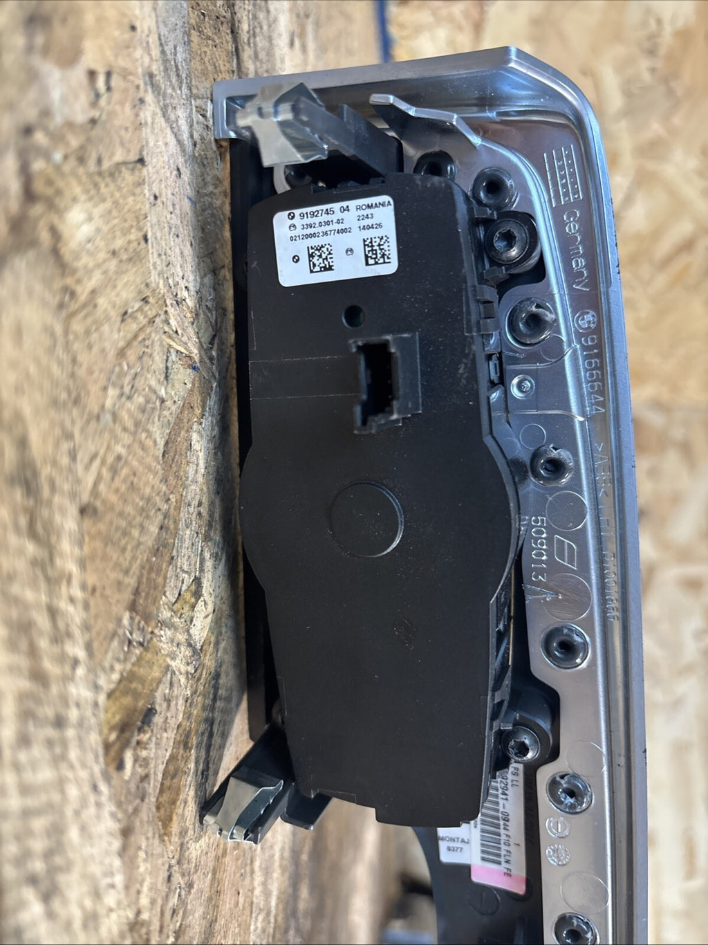 2011-2016 BMW F10 535I 528I HEADLIGHT LAMP SWITCH CONTROL & TRIM OEM 9192745