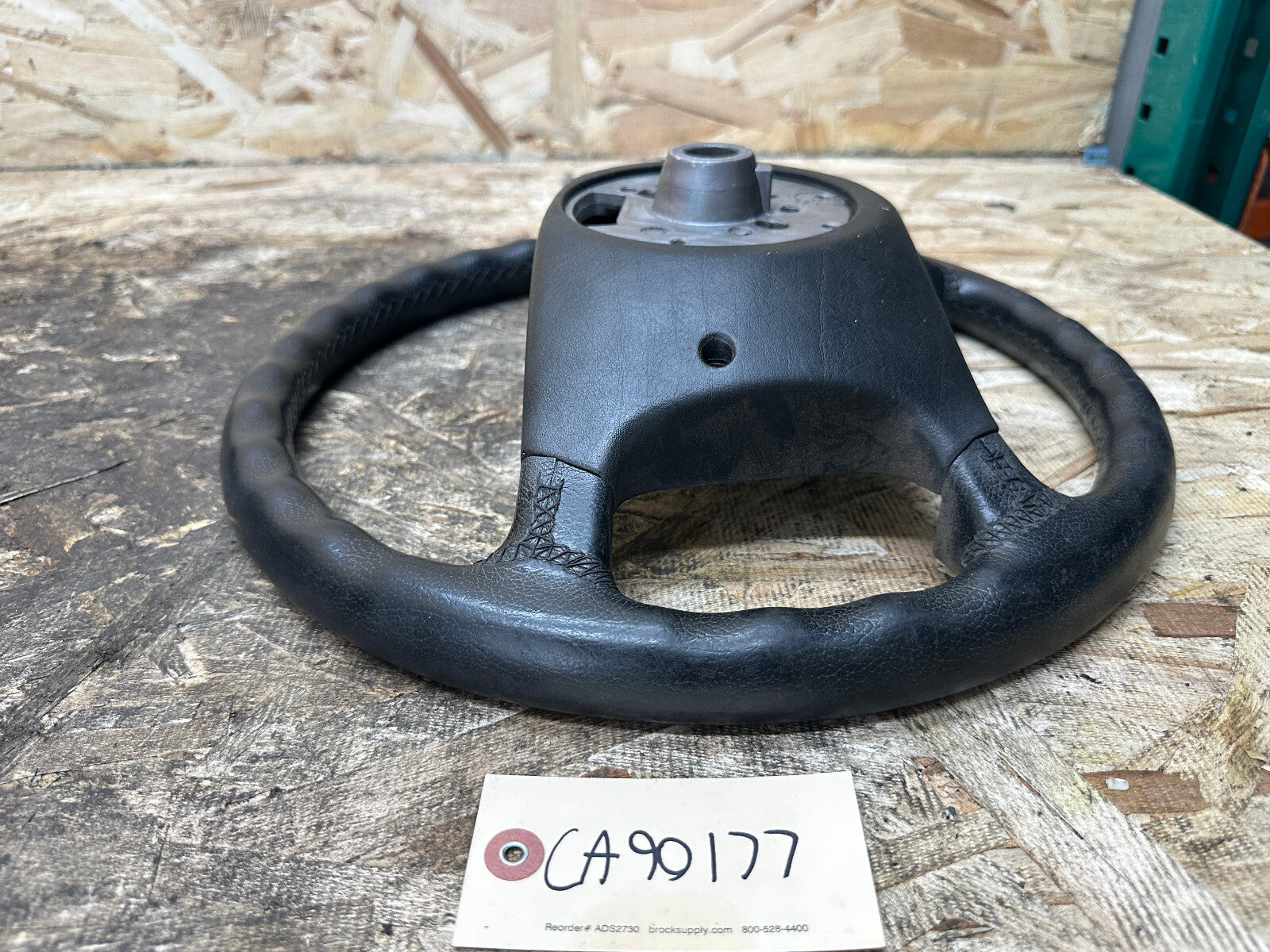 BMW 97-03 E46 3 SERIES BLACK LEATHER BASE MODEL STEERING WHEEL OEM 6753945