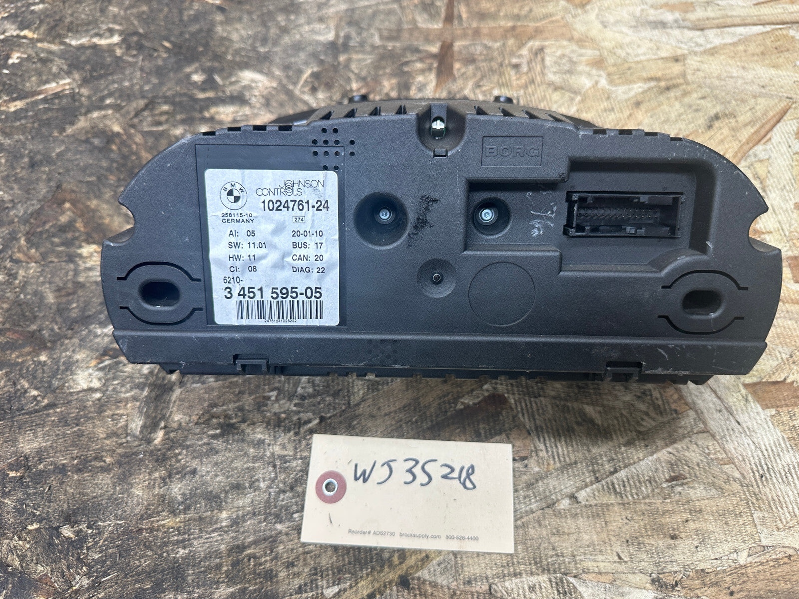 BMW 2007-2010 E83 X3 LCI NSTRUMENT GAUGE CLUSTER SPEEDOMETER OEM 3451595
