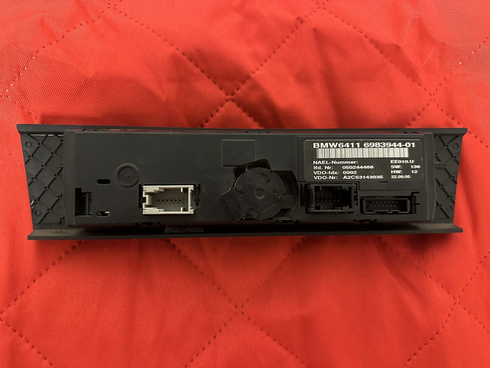 06-11 BMW E90 E91 3-SERIES CLIMATE CONTROL A/C HEATER CONTROL UNIT OEM 6983944