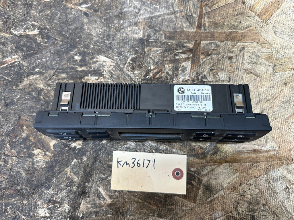 BMW 97-06 E46 3 SERIES AC/HEATER TEMPERATURE CLIMATE CONTROL PANEL OEM 4126707