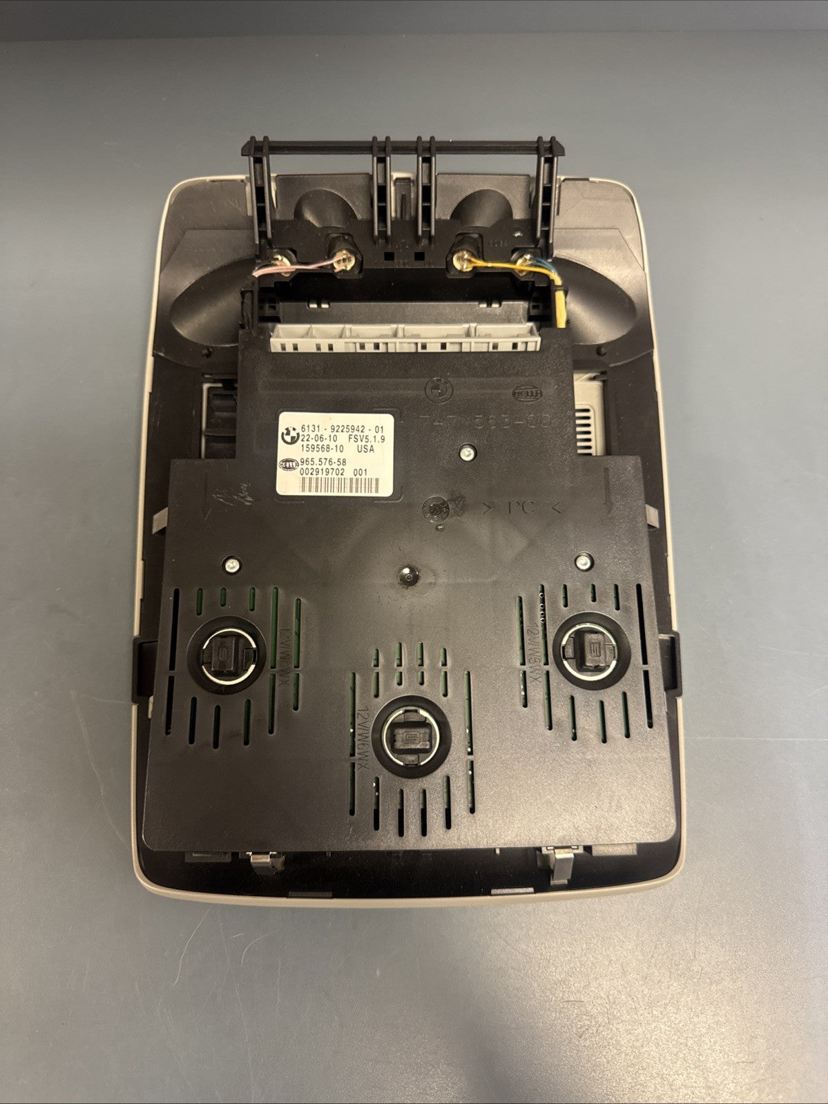 07-13 BMW X5 E70 OVERHEAD CONSOLE DOME LIGHT CONTROL SUNROOF SWITCH 9225942