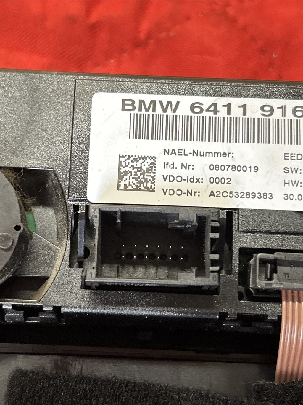 07-09 BMW E90 E93 E93 3 SERIES AC HEATER CLIMATE CONTROL TEMPERATURE OEM 9162983
