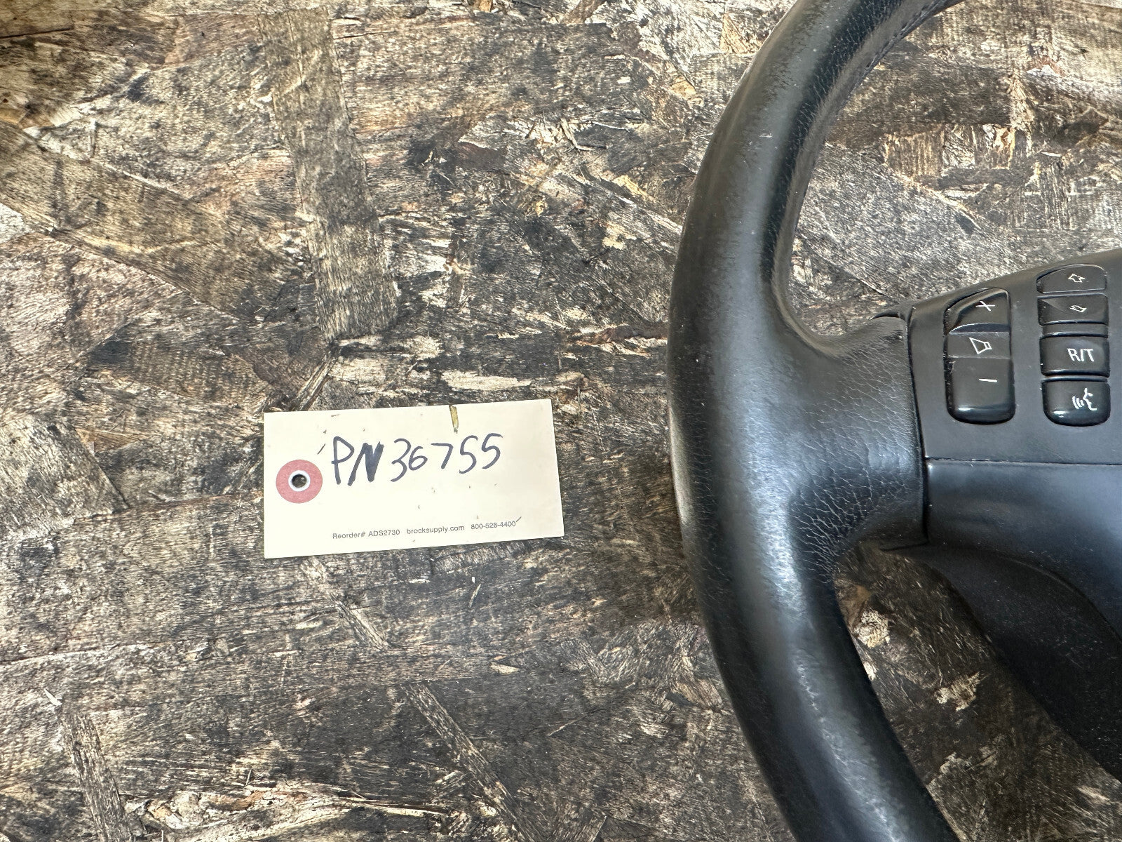 BMW 99-06 E46 3 SERIES BLACK LEATHER SPORT STEERING WHEEL OEM 101493/6760659