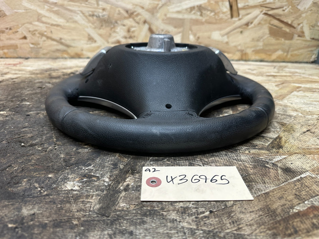BMW 2006-2012 E90 NON HEATED SPORT STEERING PADDLE SHIFT BLACK LEATHER 6781086