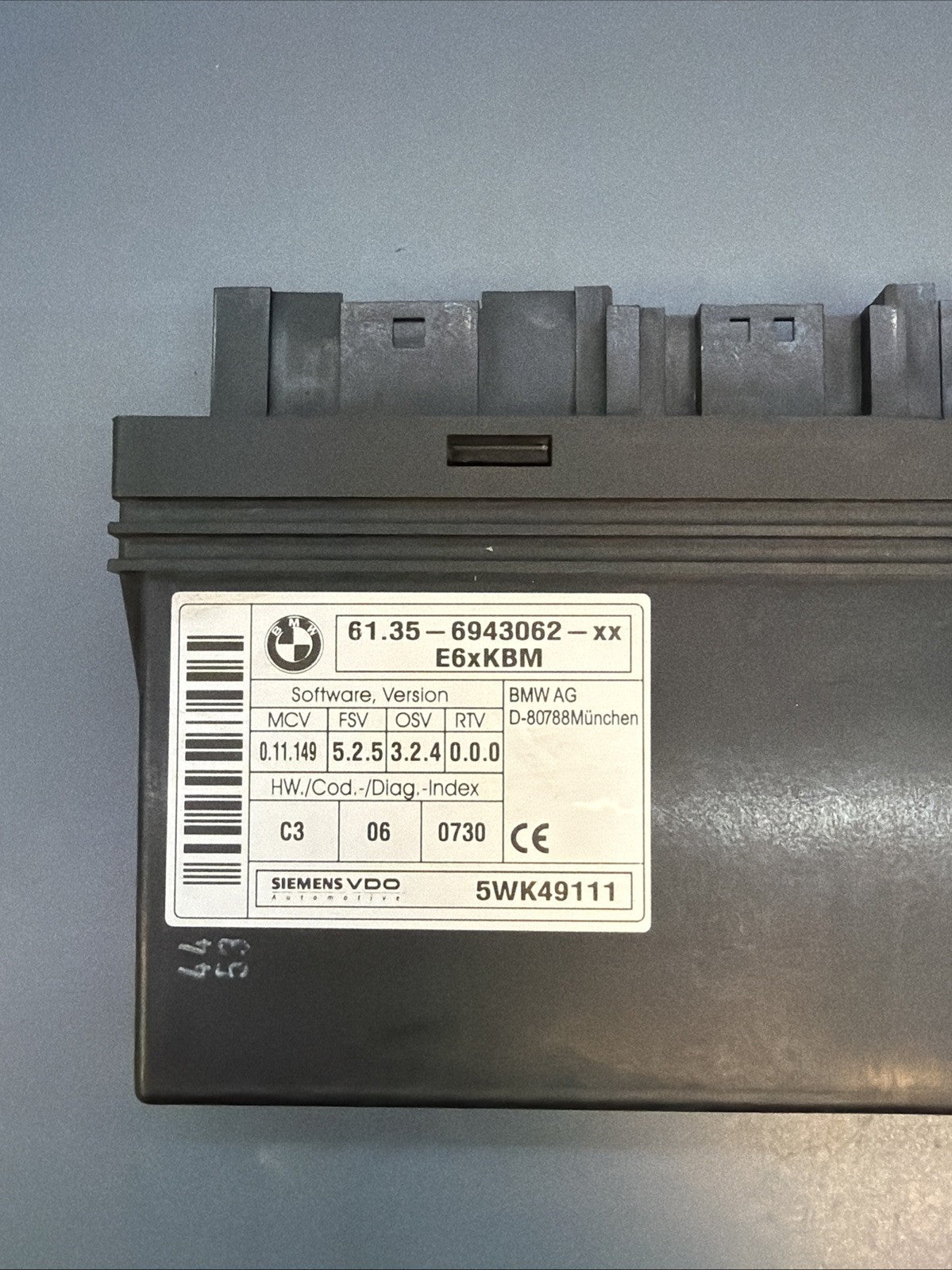 04-10 BMW E60 E63 E64 5 6 Series BCU BCM Body Control Module 6943062 OEM