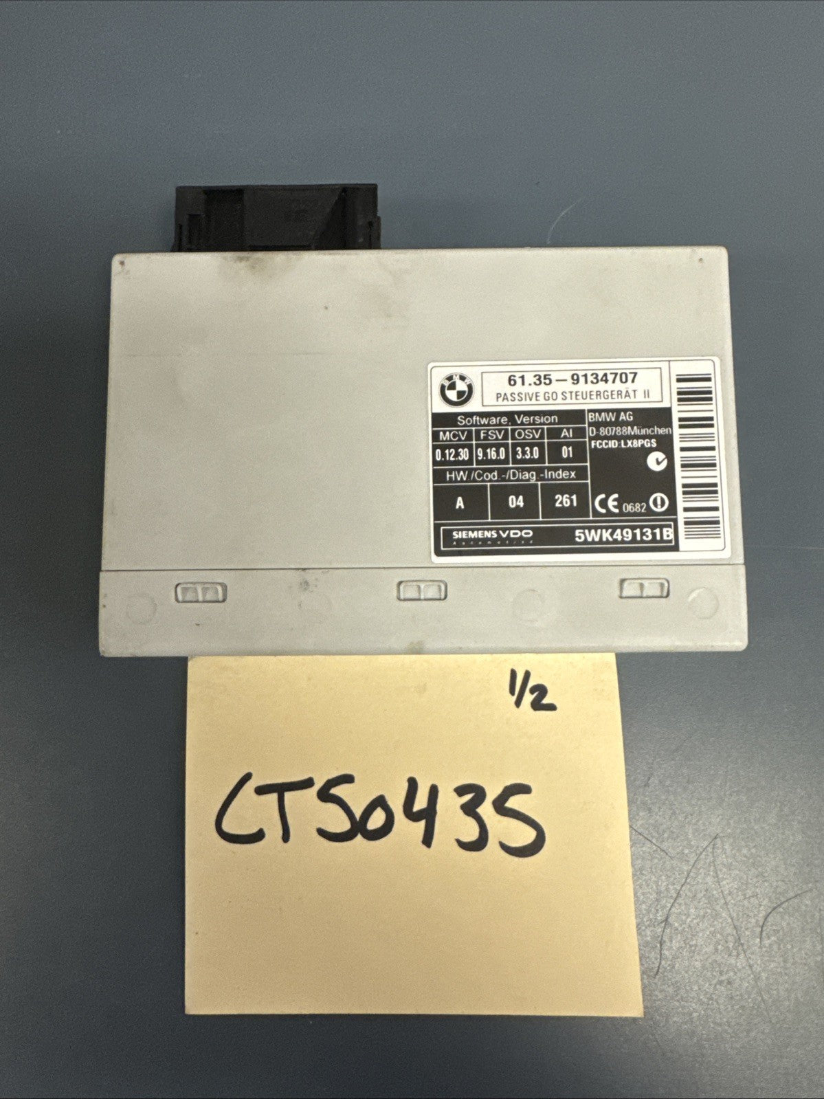 2006-2012 BMW E60 E61 E70 E64 E63 KEYLESS GO PASSIVE CONTROL MODULE 9134707 OEM