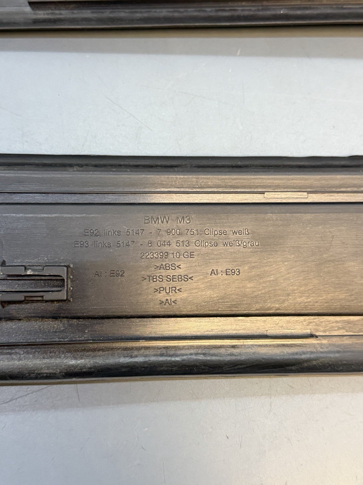 08-13 BMW E92 E93 M3 Door Sill Molding Trim Left Right SET M SPORT 7900751/52