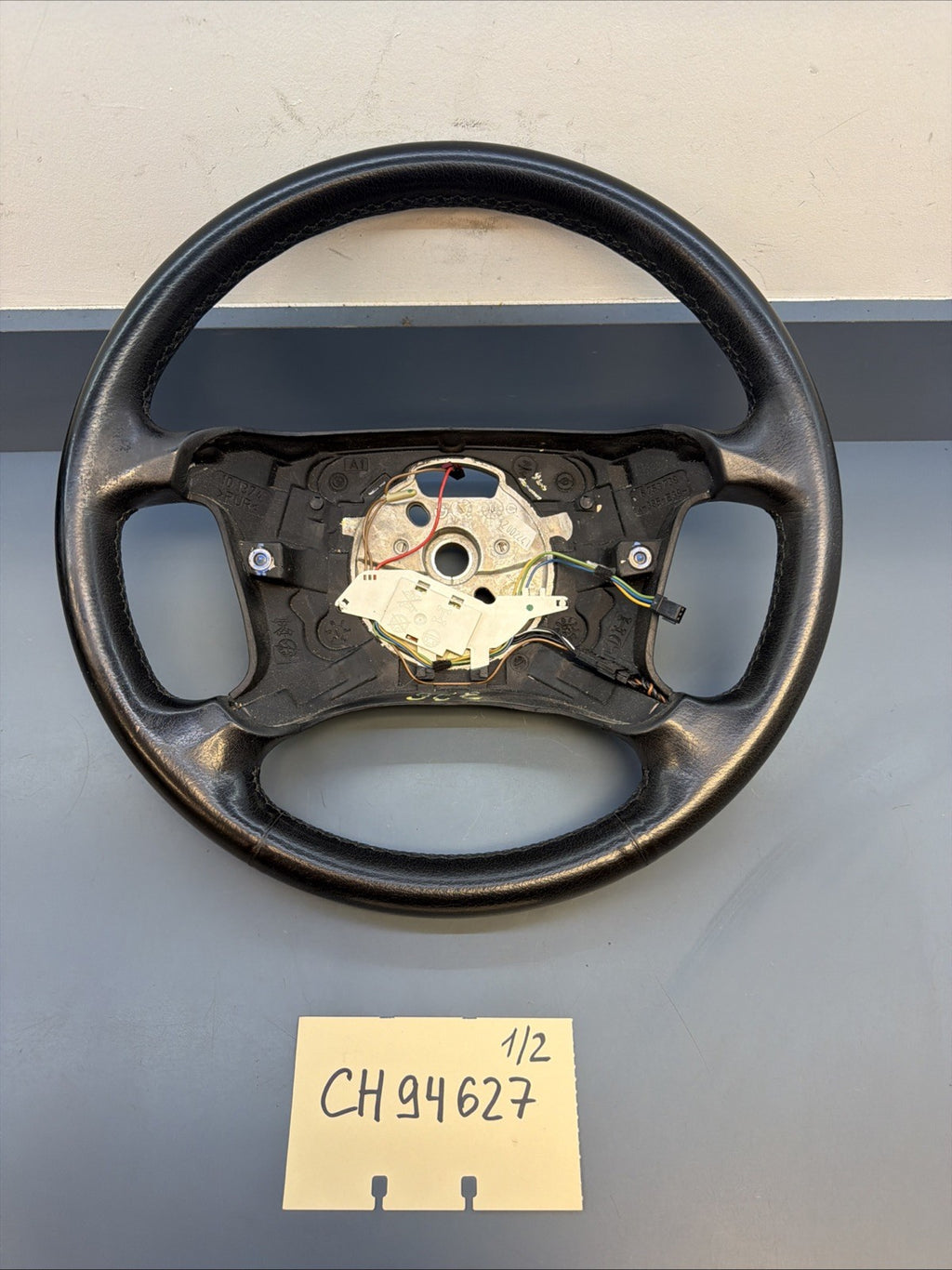 95-03 OEM BMW E39 E38 528 740 750 Left Driver Leather Steering Wheel 6753739