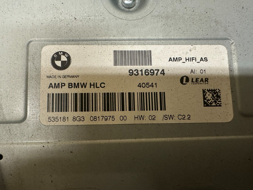 BMW 2014-2019 F32 F30 HiFi RADIO AUDIO AMPLIFIER OEM 9316974