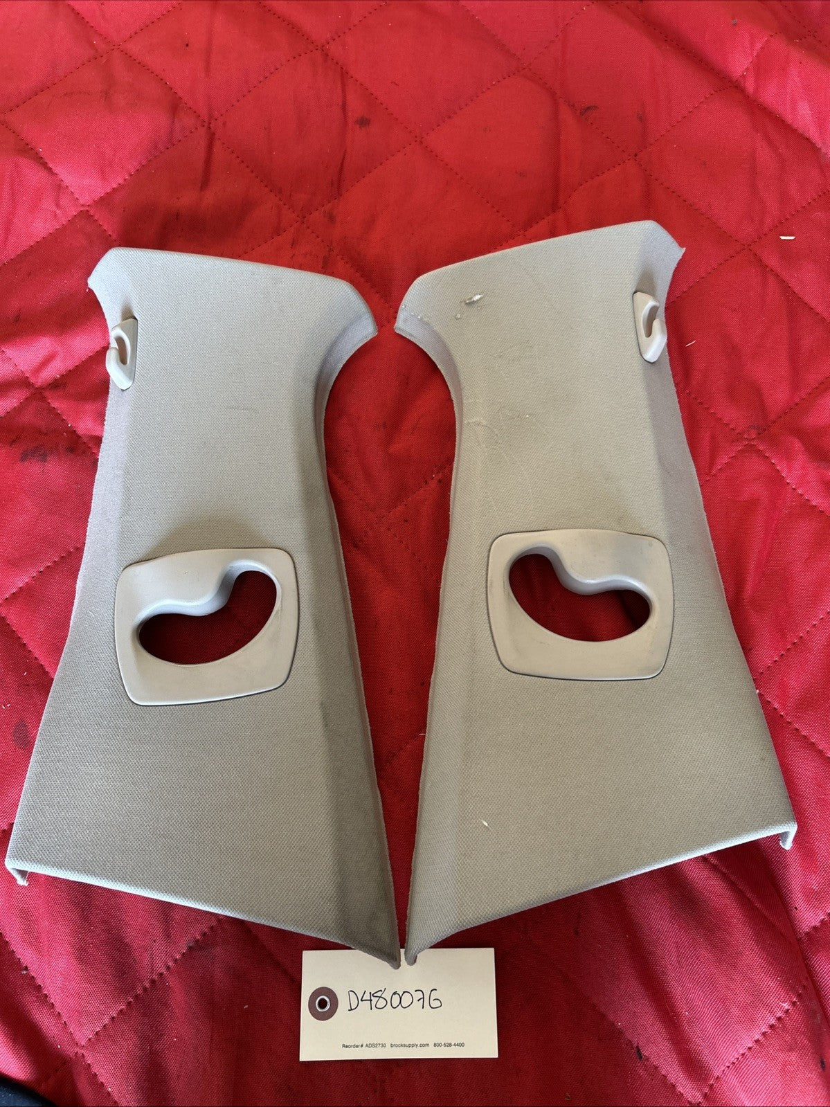 BMW 5 Series F10 F11 Trim B Pillar 9116349 9116350 Trim Cover Beige