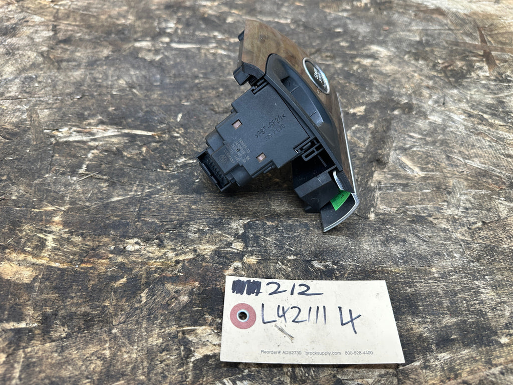 BMW 06-13 E70 X5 E71 X6 IGNTION START STOP SWITCH+KEY INSERT WOOD TRIM 9177973