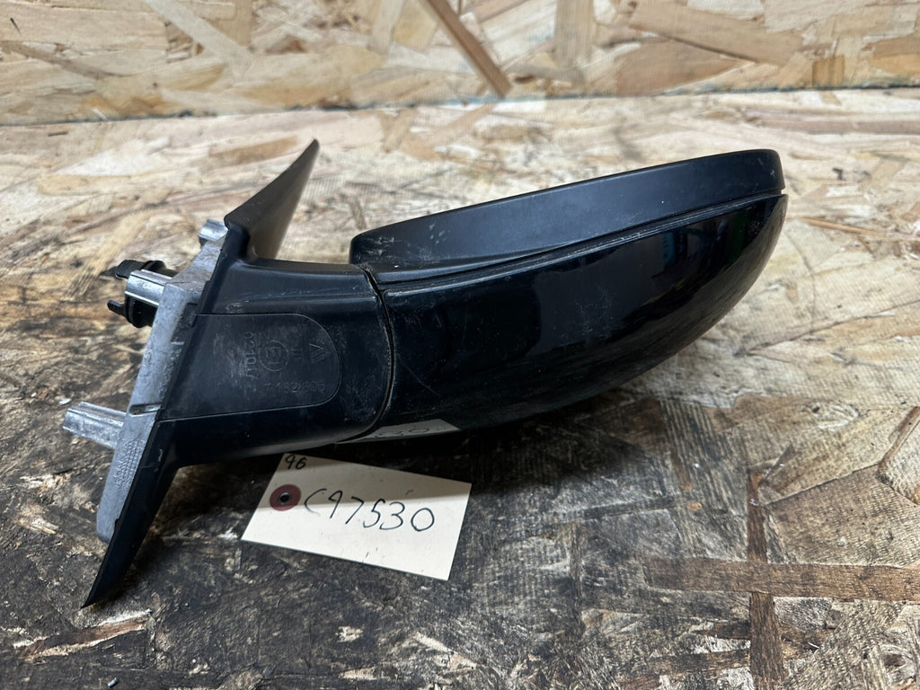 BMW 09-12 E90 LCI 3 SERIES FRONT RIGHT PASSANGER SIDE MIRROR BLACK OEM 7182695