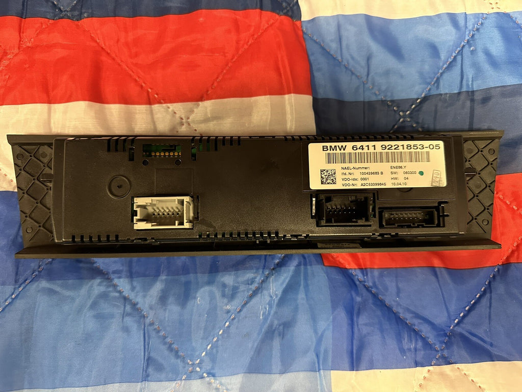 BMW 3 SERIES E90 E91 1 SERIES 06-12 CLIMATE CONTROL PANEL OEM 9221853
