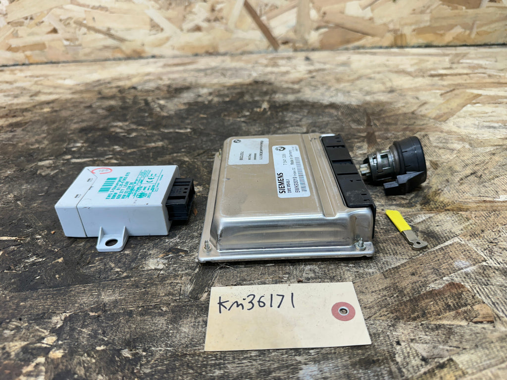 BMW 99-06 E46 E60 E83 3/5 SERIES X3 M54 ENGINE ECU+CAS+KEY 7541336 MS45.1