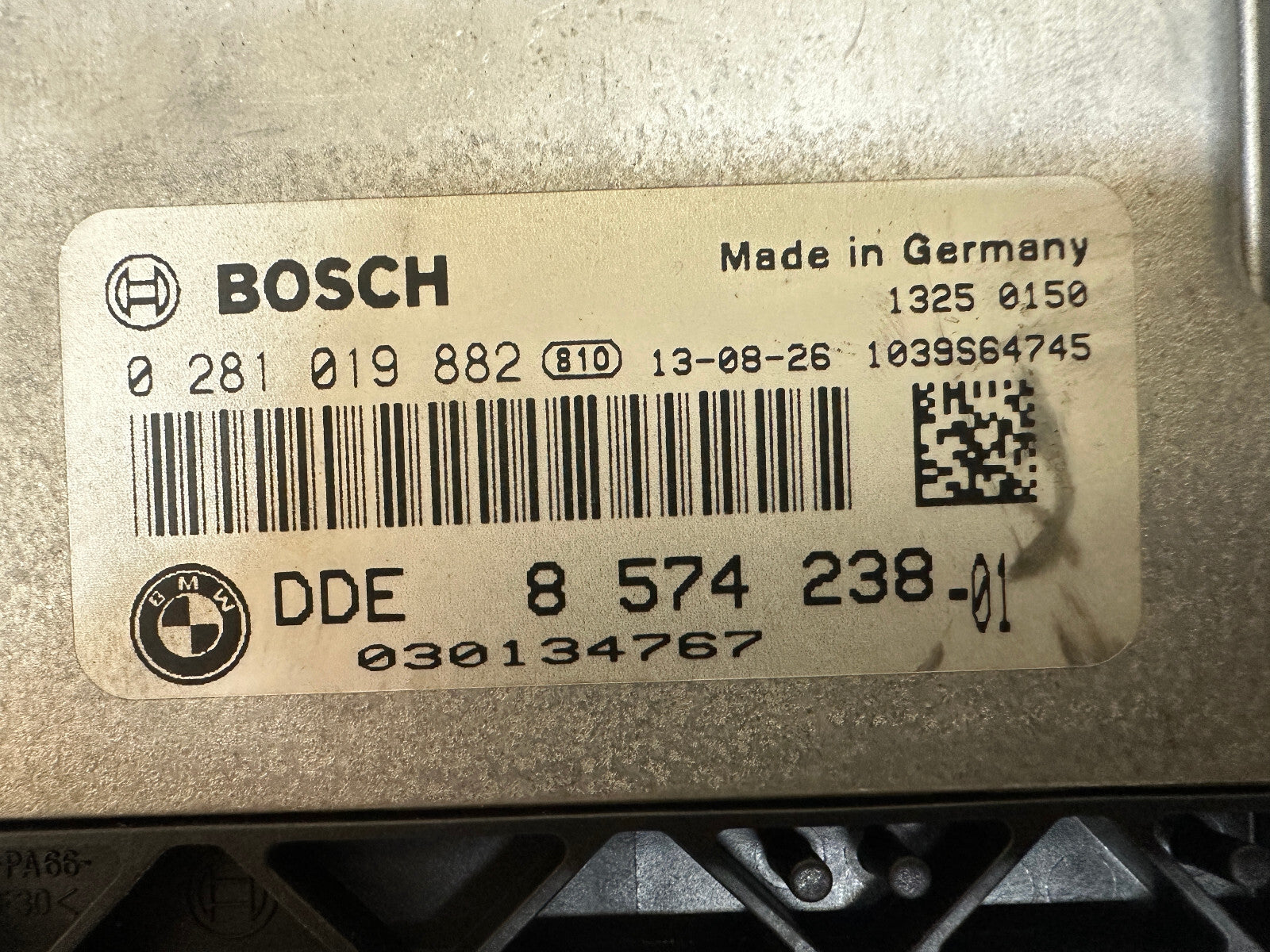 BMW 07-19 3 N57N DIESEL ENGINE ECU+CAS+KEY VIN MATCHED SET OEM 8574238 CAS4
