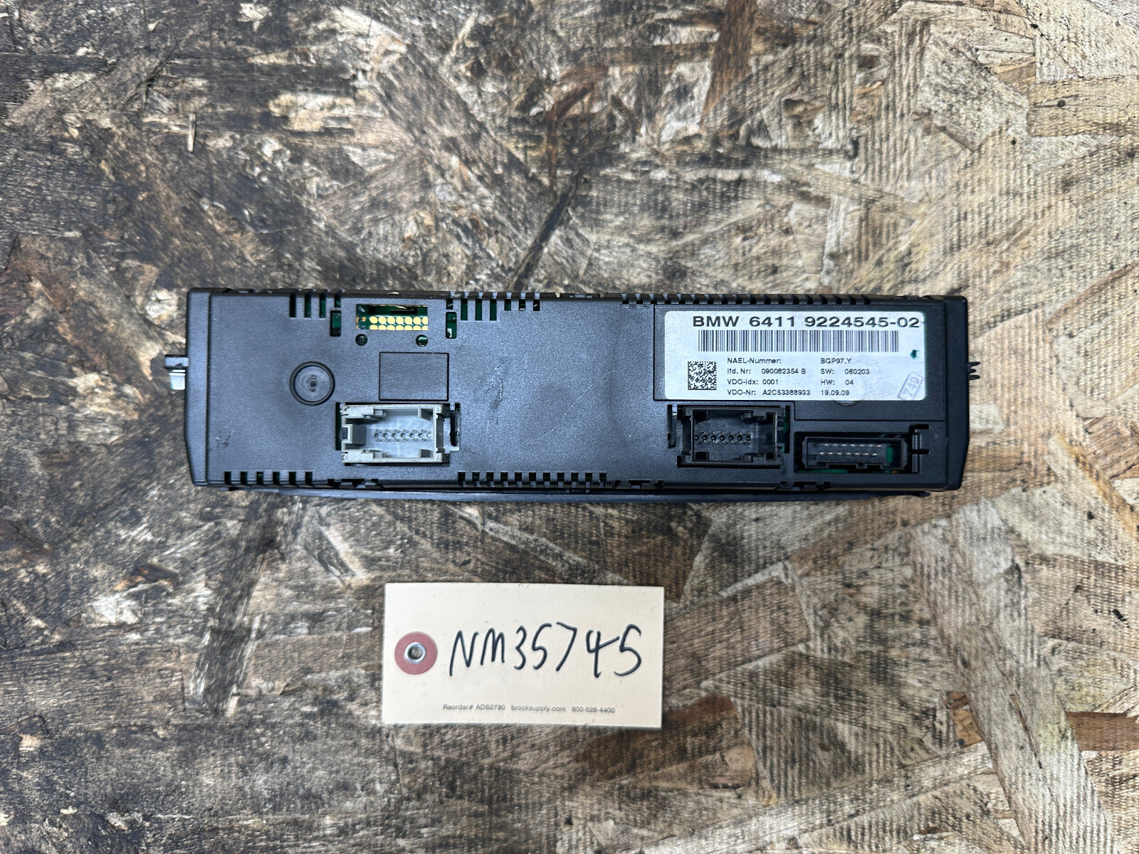 BMW 04-13 E81 E90 E84 1 3 SERIES X1 DIGITAL AC/HEATER CONTROL PANEL 9224545