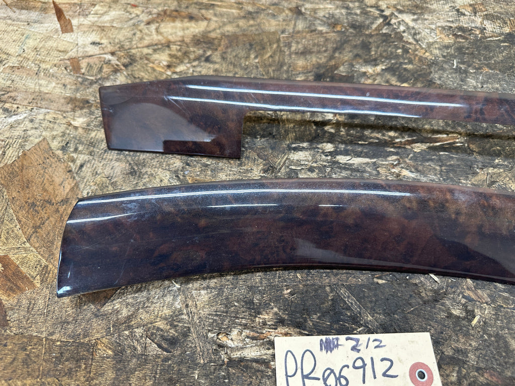 BMW 99-06 E46 6 PIECE BURLED WOOD INTERIOR TRIM SET OEM 8200720+8203826+MORE