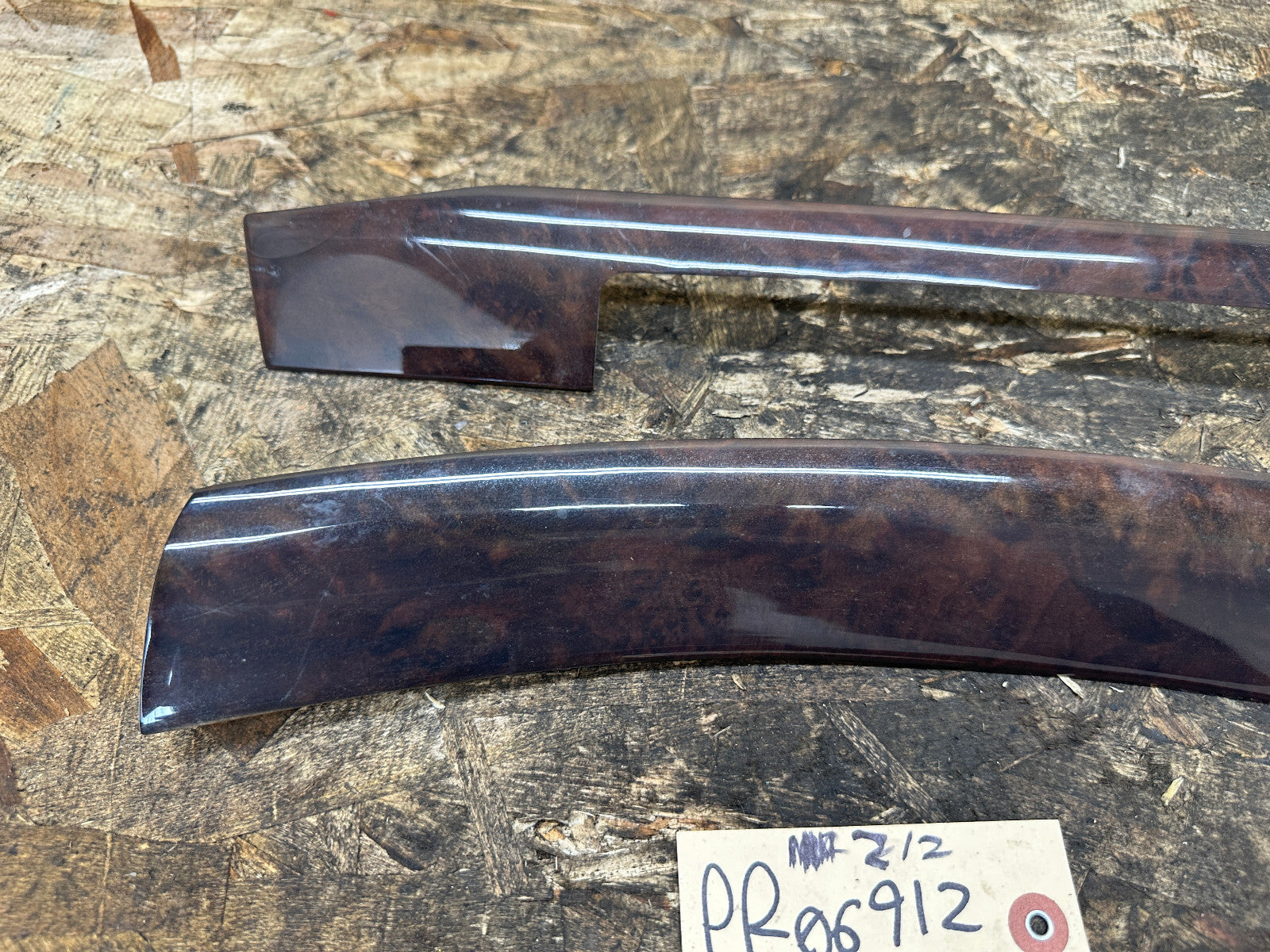 BMW 99-06 E46 6 PIECE BURLED WOOD INTERIOR TRIM SET OEM 8200720+8203826+MORE