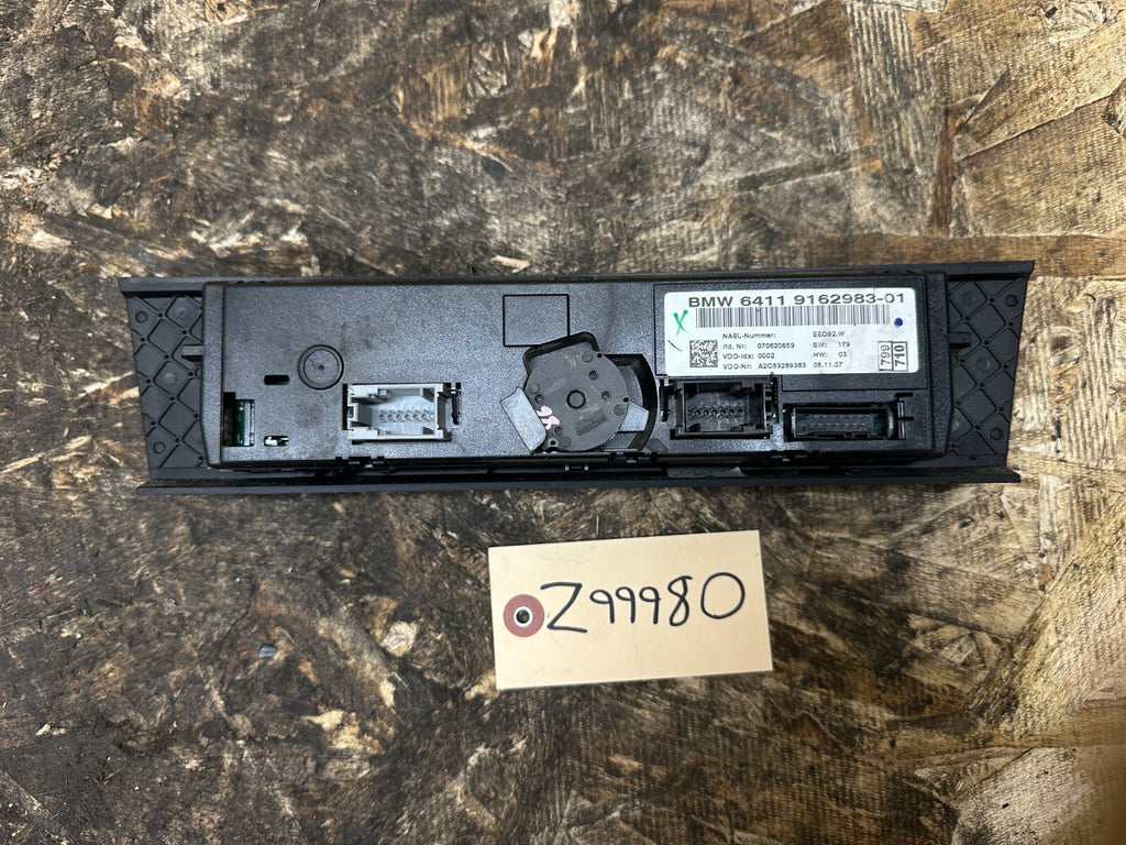 BMW 2006-2012 E90 BROKEN FOR PARTS CLIMATE CONTROL SWITCH PANEL OEM 9162983
