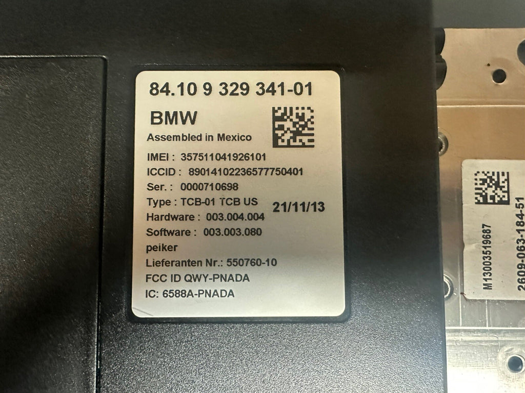 2014-2016 BMW 5 SERIES OEM TELEMATICS COMMUNICATION CONTROL MODULE 9329341