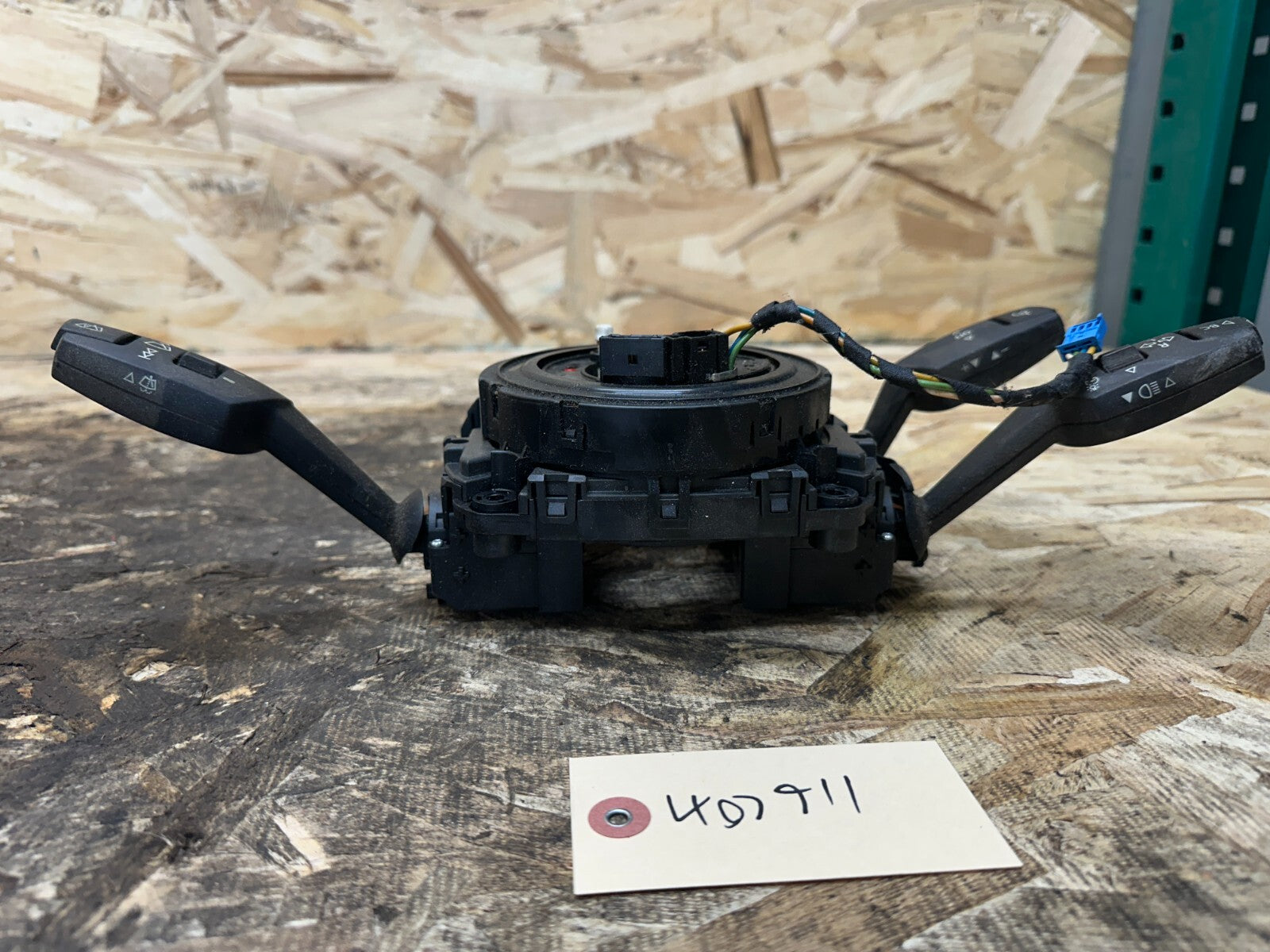 BMW 06-12 E90 STEERING COLUMN SWITCH MODULE COMPLETE W CLOCK SPRING OEM 9169755