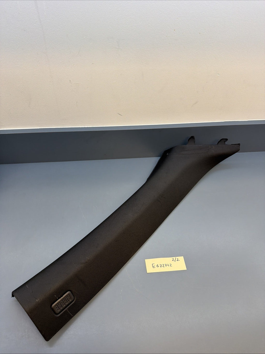 08-13 BMW E92 M3 COUPE FRONT RIGHT SIDE A PILLAR TRIM PANEL BLACK 7117467 OEM