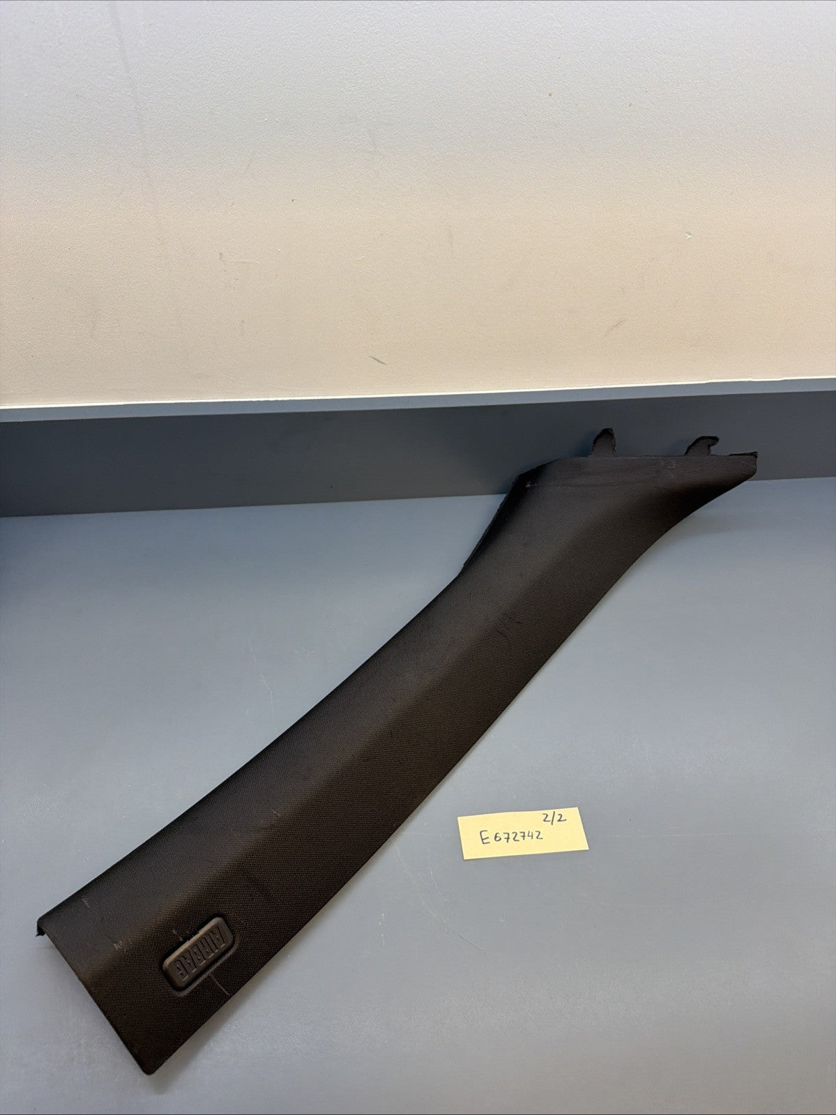 08-13 BMW E92 M3 COUPE FRONT RIGHT SIDE A PILLAR TRIM PANEL BLACK 7117467 OEM