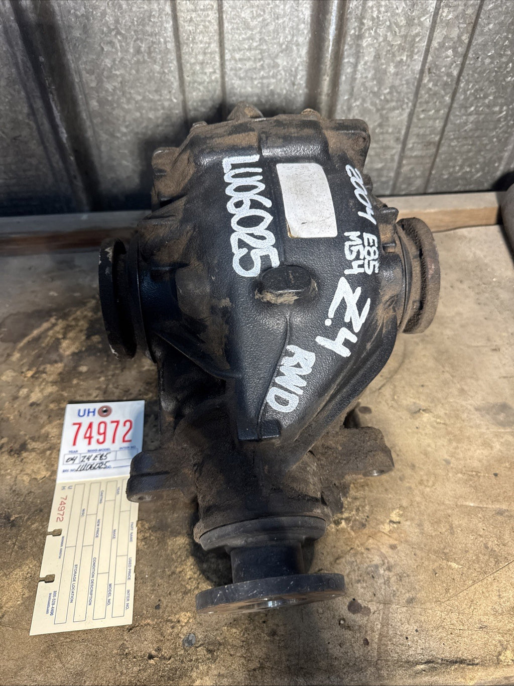 BMW REAR DIFFERENTIAL Z4 SERIES E85 AUTOMATIC FINAL DRIVE 3.46 7514131