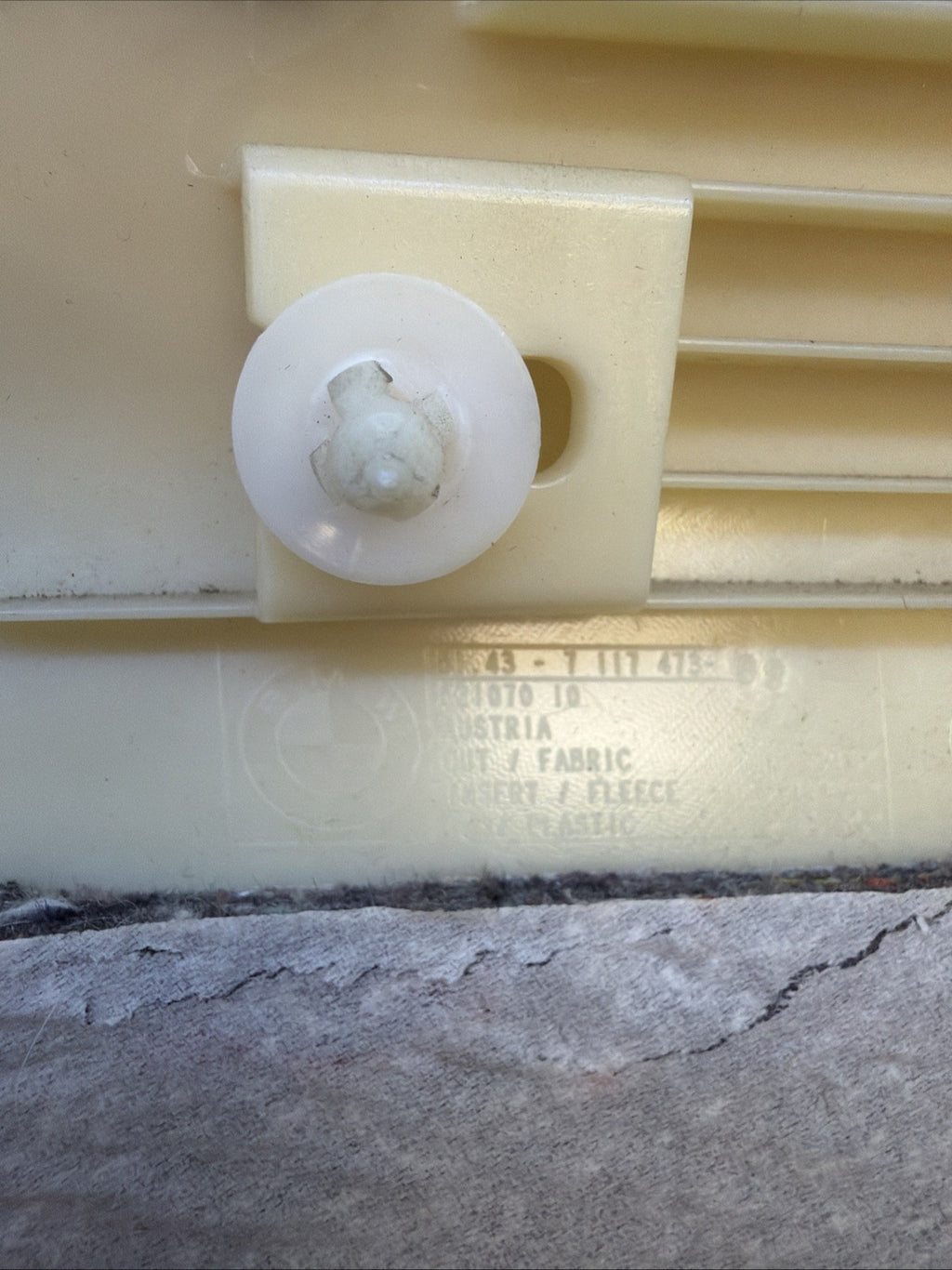 BMW E92 Left & Right Side Rear C Pillar Trim Post Set OEM BEIGE 7117474 7117473
