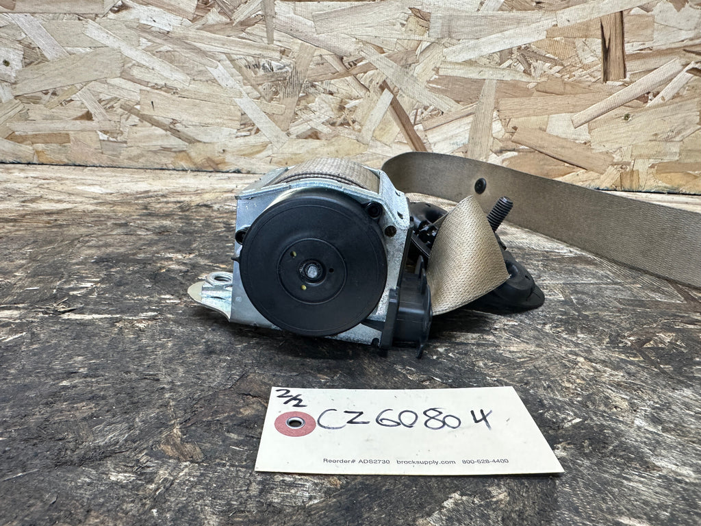 BMW 04-10 E60 5 SERIES BEIGE FRONT PASSENGER SEAT BELT RETRACTOR OEM 603404600C