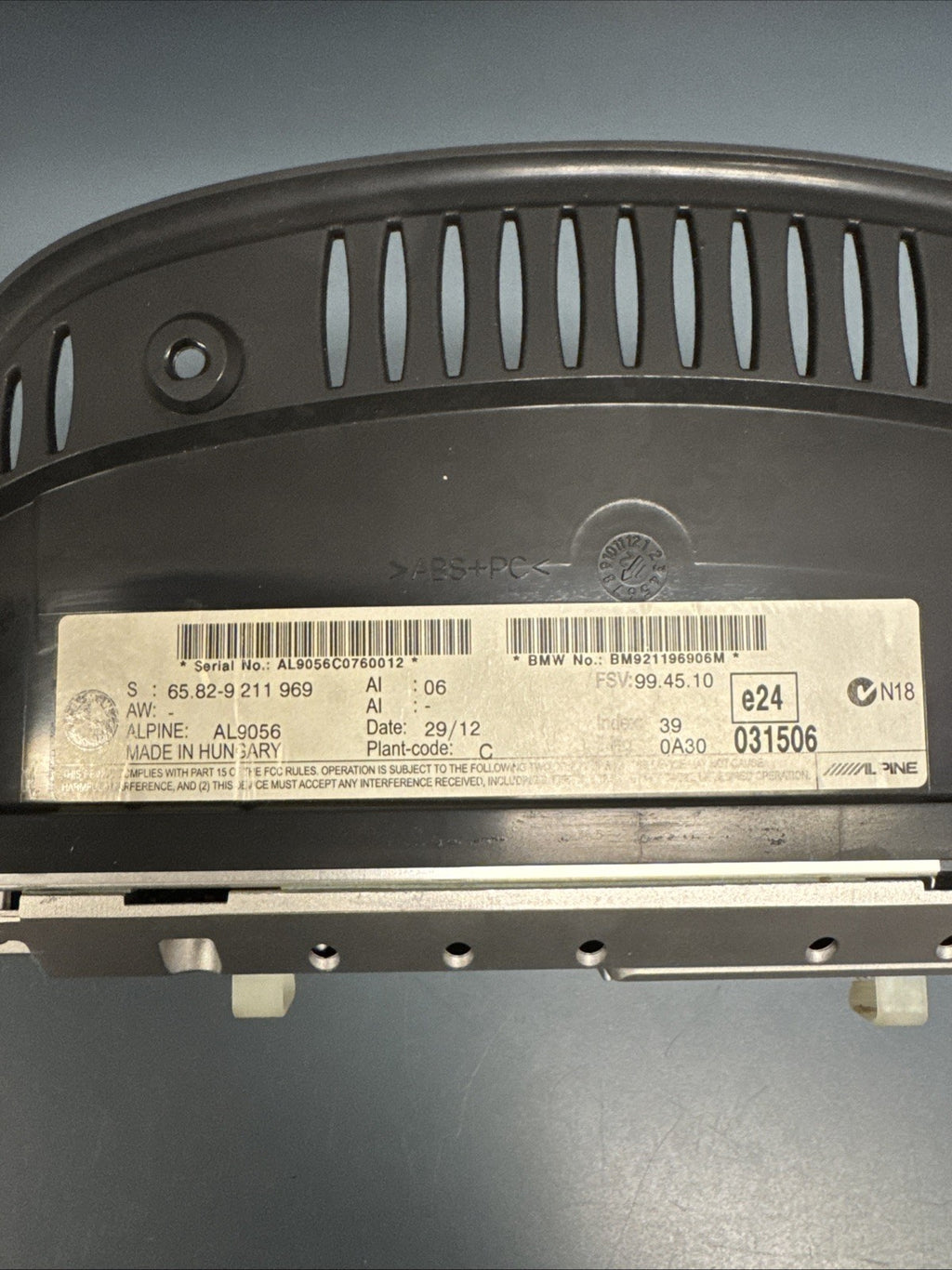 09-13 OEM BMW E90 E92 E93 328 335 CIC Navigation Dash Information Monitor Screen