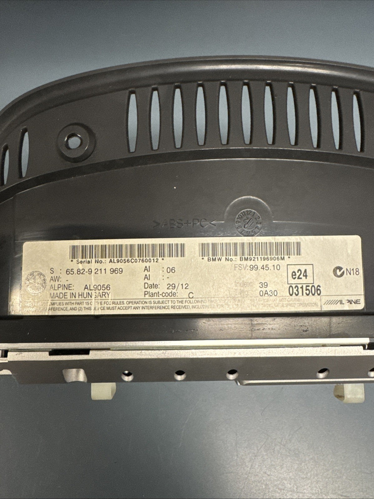 09-13 OEM BMW E90 E92 E93 328 335 CIC Navigation Dash Information Monitor Screen
