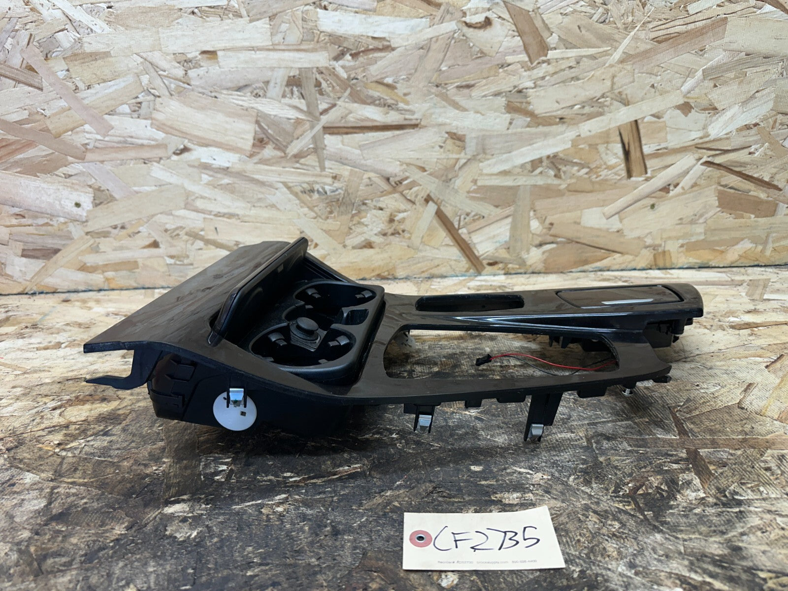 BMW 2010-2016 F10 5 SERIES SHIFTER BEZEL TRIM+CUP HOLDERS OEM 9206389