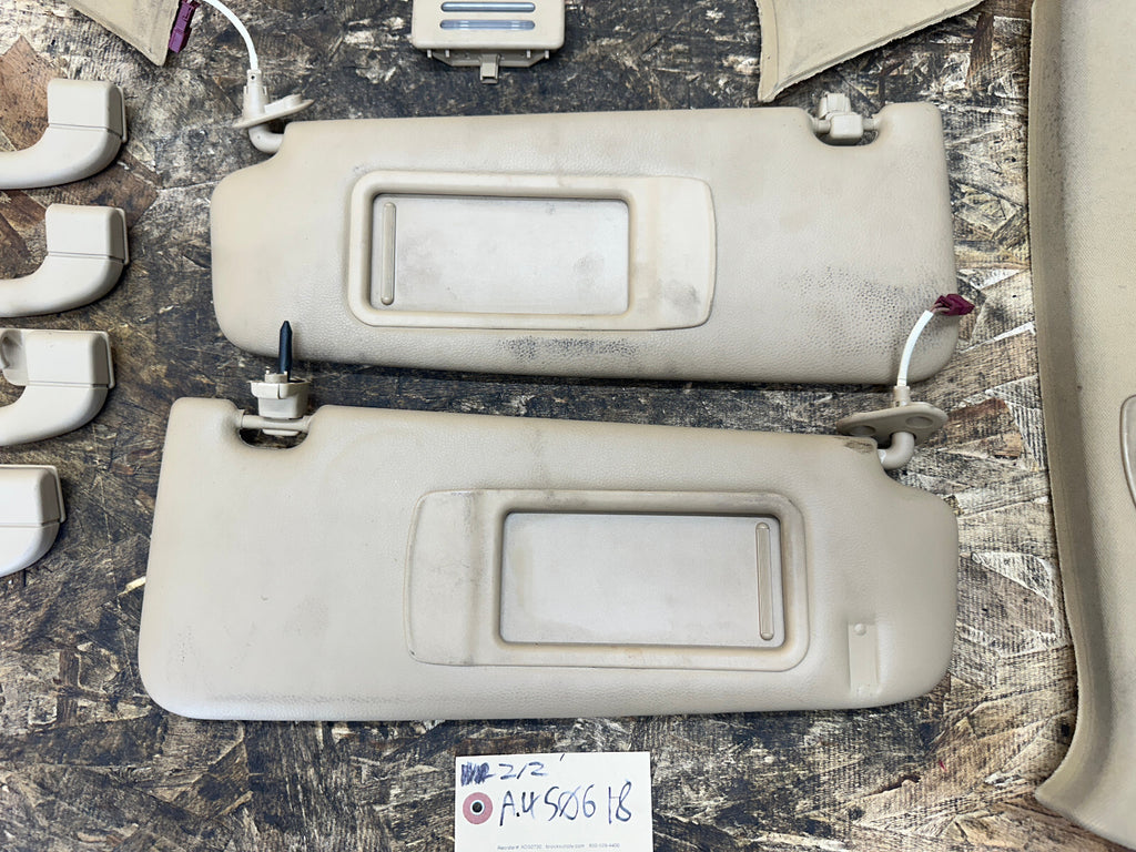 BMW 06-13 E90 3 SERIES BEIGE INTERIOR TRIM PIECE SET 12 PC 7058336+7058341+MORE