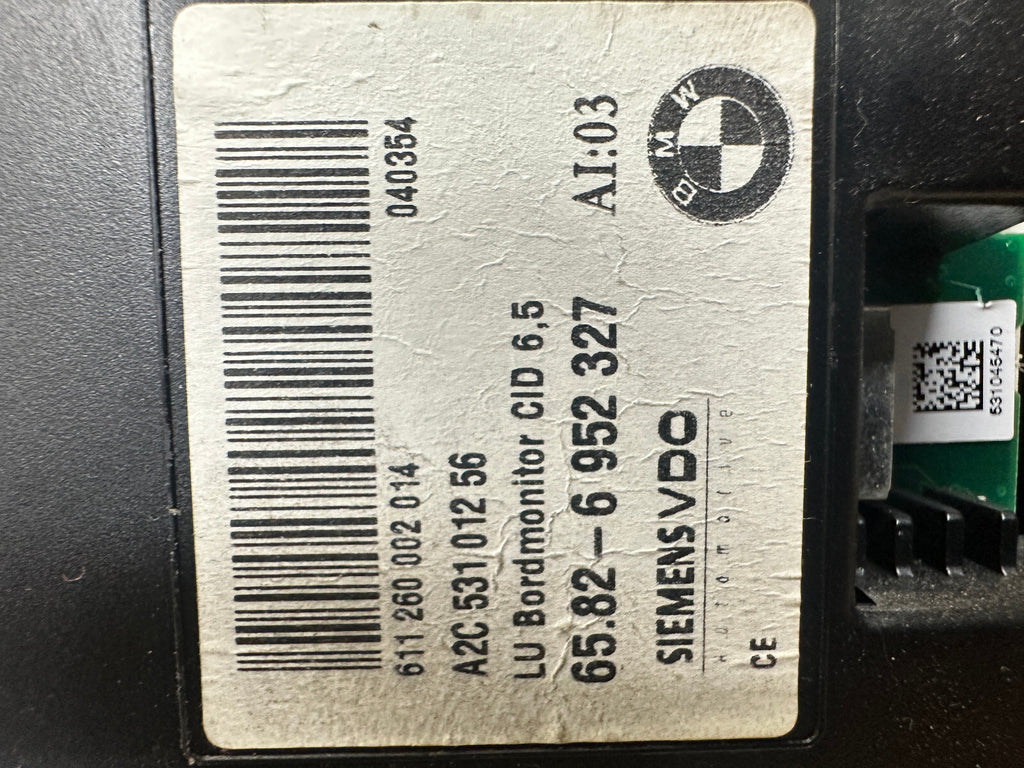 BMW 01-10 E60 E63 5/6 SERIES iDRIVE NAVIGATION GPS INFORMATION MONITOR 6952327