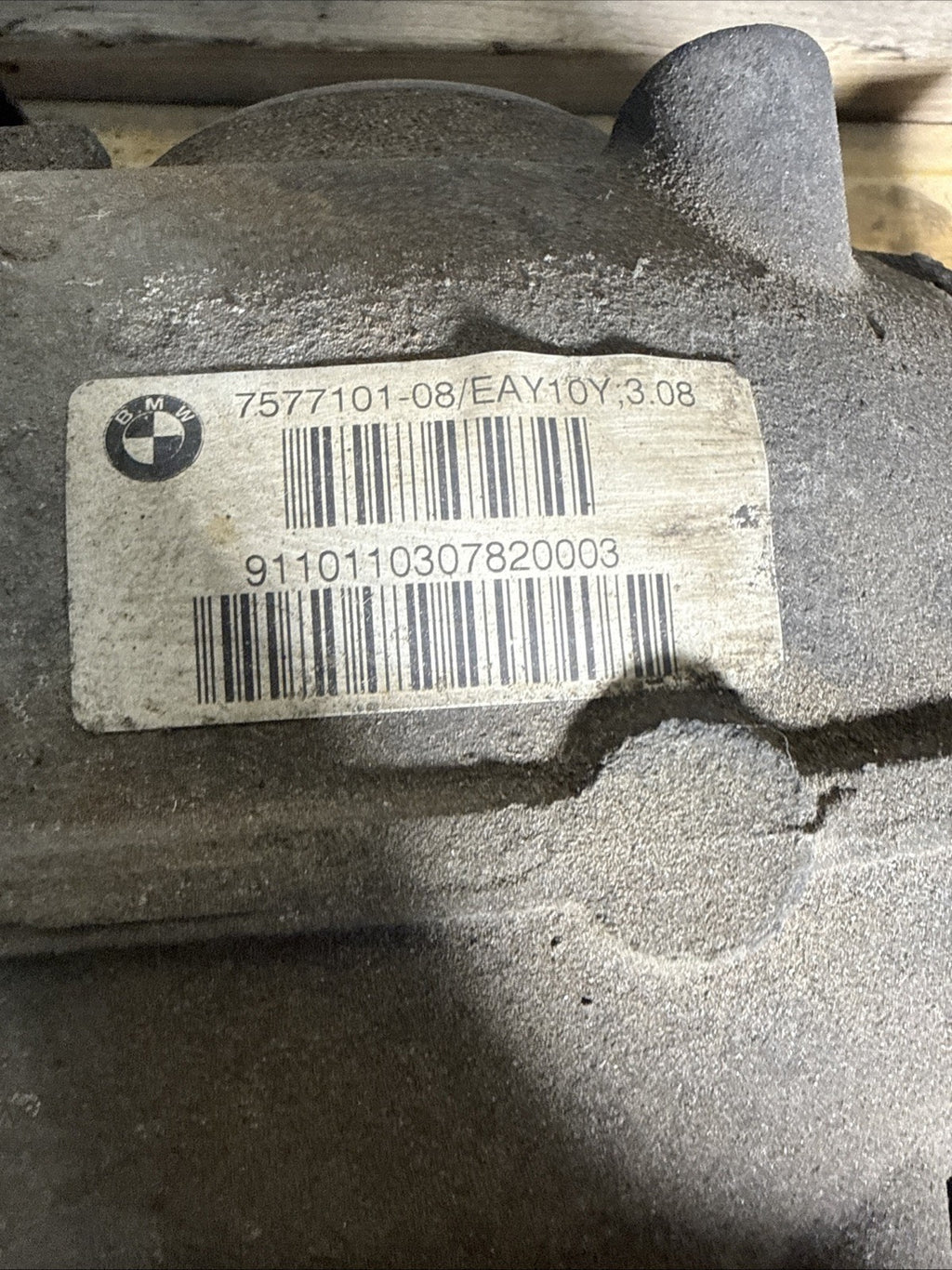 BMW REAR DIFFERENTIAL F10 5 SERIES FINAL DRIVE 3.08 7577101