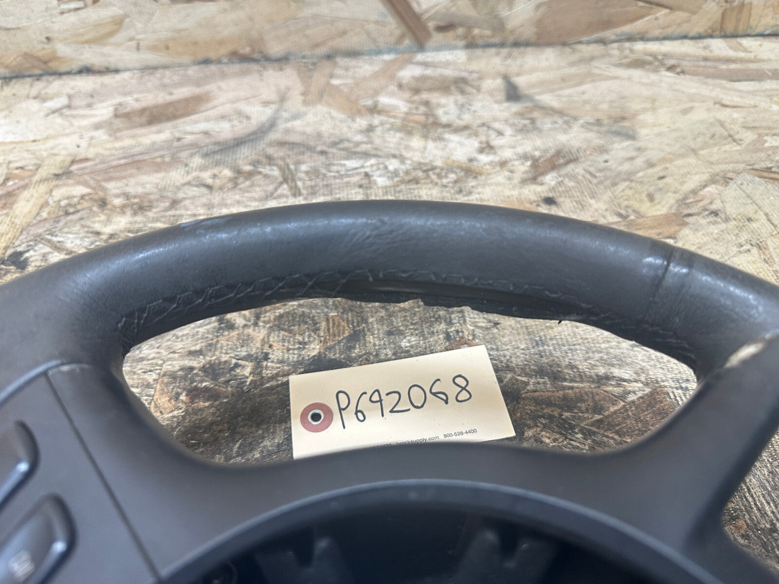 BMW 99-06 BROKEN E46 3 SERIES BLACK LEATHER SPORT STEERING WHEEL 101493/6760659