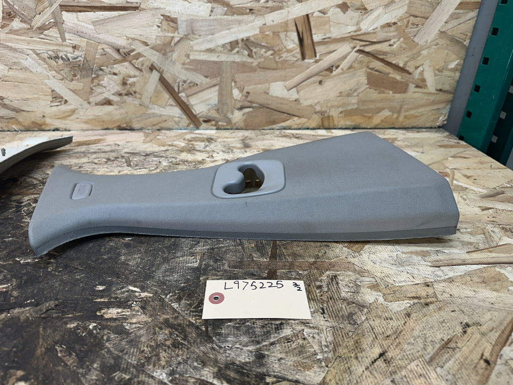 BMW 11-17 F25 X3 LEFT AND RIGHT B PILLAR GRAY TRIM PANEL SET OEM 9169305/306