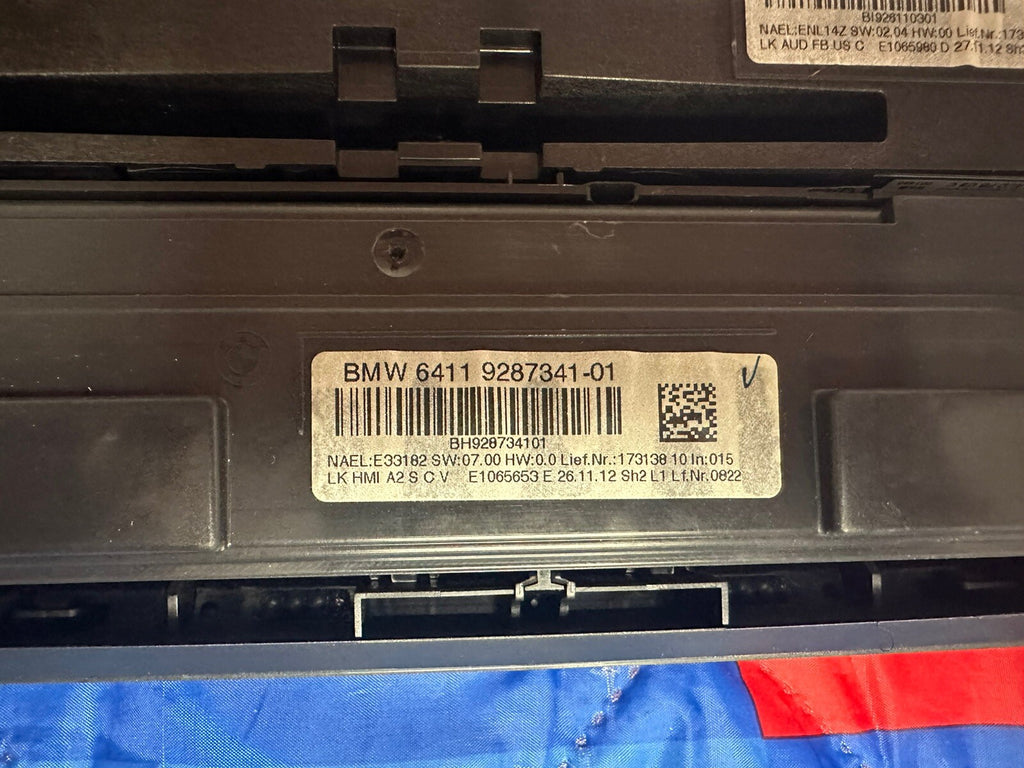 12-15 BMW F30 F34 RADIO CD PLAYER A/C HEATER CLIMATE CONTROL SWITCH OEM