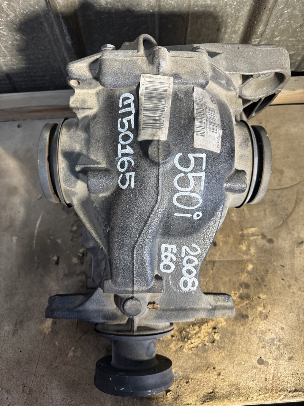 BMW REAR DIFFERENTIAL E60 SERIES 550i AUTOMATIC FINAL DRIVE 3.38 7555727