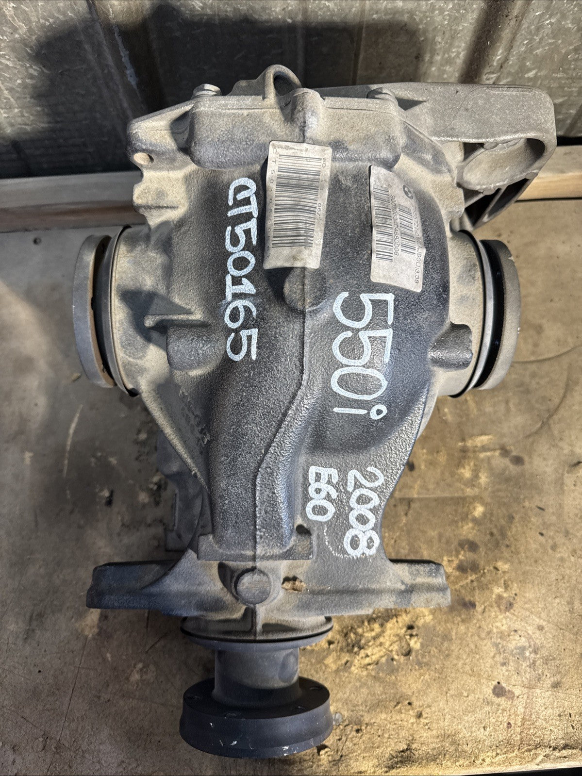 BMW REAR DIFFERENTIAL E60 SERIES 550i AUTOMATIC FINAL DRIVE 3.38 7555727