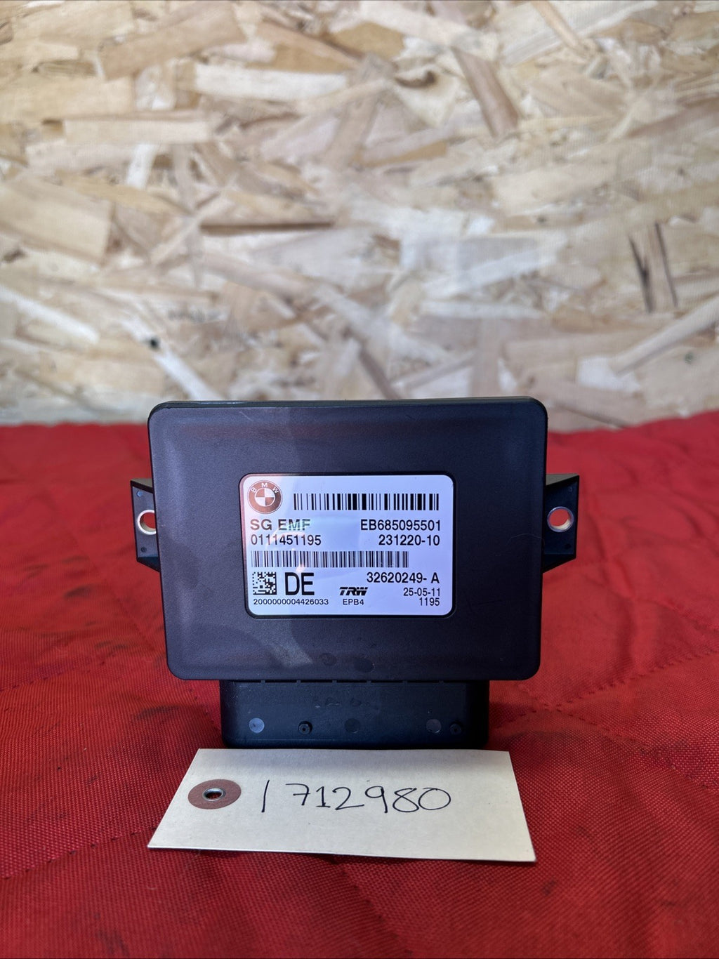 11-17 Oem BMW X3 F10 F11 F25 Parking Brake Control Module 1563163