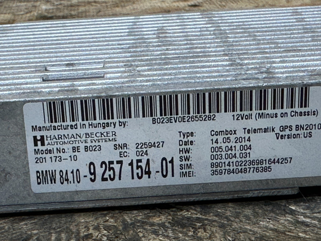 BMW 2008-2017 F22 F30 F0X F1X F25 TELEMATICS CONTROL MODULE OEM 9257154